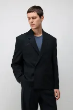 Antioch Navy Relaxed Fit Men's Blazer Jacket