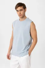 Antioch Bebe Mavi Relaxed Fit Erkek Kolsuz T-Shirt