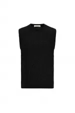 Débardeur texturé noir Antioch pour homme