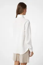 Chemise Antioch Off-White pour femme, avec col et foulard