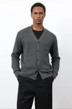 Antioch Anthracite Basic Men's Cardigan