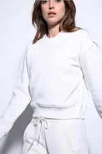 Antioch Ecru Basic Women's Sweatshirt