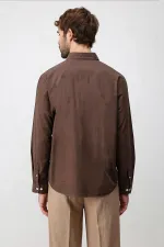 Antioch Kahve Relax Fit Erkek Gömlek