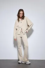 Antioch Taş Bomber Ceket Ve İspanyol Paça Eşofman Takım