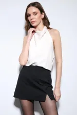 Antioch Stone Satin Halter Women's Ball