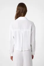 Antioch White Striped Women's Shirt