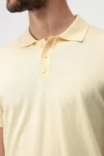 Antioch Sarı Comfort Slim Polo Yaka Erkek Triko T-Shirt