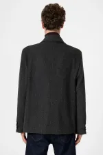 Blazer oversize pour homme Antioch anthracite à chevrons