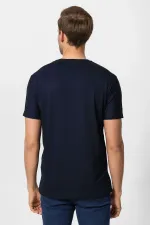 Antioch Navy Basic V-Neck Men's T-Shirt