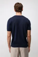 Antioch Lacivert Comfort Slim Triko T-Shirt