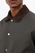 Antioch Haki Kontrast Yaka Erkek Mont