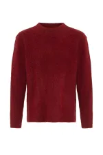 Pull homme Antioch bordeaux aspect laine