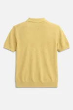 Antioch Sarı Örgü Dokulu Polo Yaka Erkek T-Shirt Antioch Sarı Örgü Dokulu Polo Yaka Erkek T-Shirt