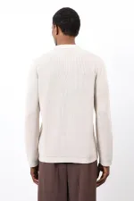 Gilet pour homme en maille fine Antioch Stone