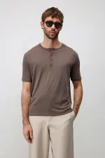 T-shirt homme à col boutonné Antioch Coffee