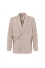 Antioch Taş Kuşaklı Relax Fit Erkek Blazer Ceket