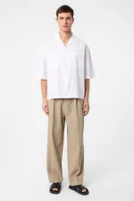 Antioch White Relax Fit Short Men's Shirt