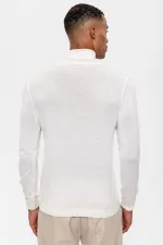 Pull à col roulé Antioch Ecru pour homme