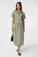 Jupe midi ballon Antioch Green pour femme