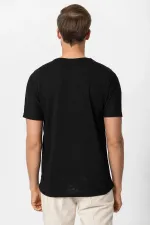 Antioch Black Basic Crew Neck Men's T-Shirt