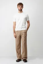 Antioch Ekru Comfort Slim Triko T-Shirt