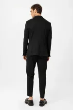 Costume Antioch noir coupe slim confortable pour homme