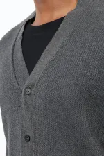 Antioch Anthracite Basic Men's Cardigan