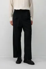 Costume rayé noir Antioch coupe décontractée pour homme