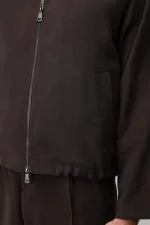 Antioch Dark Brown Lyocell Blend Men's Summer Jacket