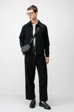 Antioch Black Textured Men's Jacket