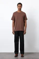 Antioch Kahve Regular Fit Basic Erkek T-Shirt