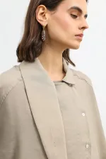 Antioch Bej Özel Dik Yaka Kadın Gömlek