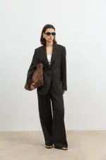 Antioch Coffee Double-Breasted Women's Blazer