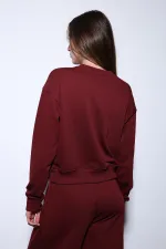 Sweat-shirt basique Antioch Burgundy pour femme