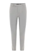 Antioch Grey Classic High-Waisted Men's Trousers