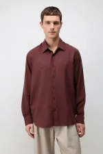 Antioch Bordo Teknik Regular Fit Erkek Gömlek