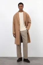 Antioch Camel Relax Fit Erkek Kaban