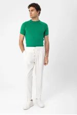 Antioch Yeşil Bisiklet Yaka Triko T-Shirt