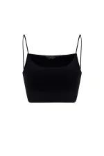 Antioch Black Basic Women's Strappy Top