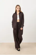 Antioch Dark Brown Modal Blend Women's Trousers