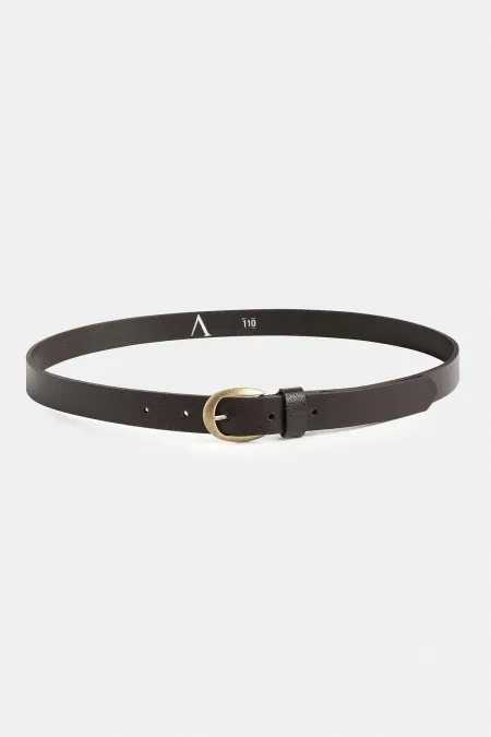 Ceinture en cuir pour homme Antioch Coffee à boucle ovale