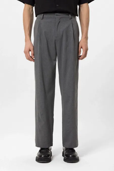 Antioch Grey High-Waisted Baggy Men's Pants