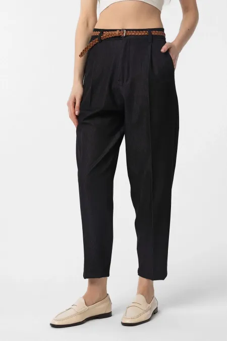 Antioch Siyah Pensli Kadın Pantolon