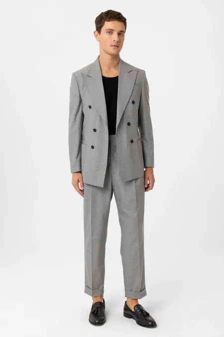 Costume homme Antioch gris croisé coupe italienne