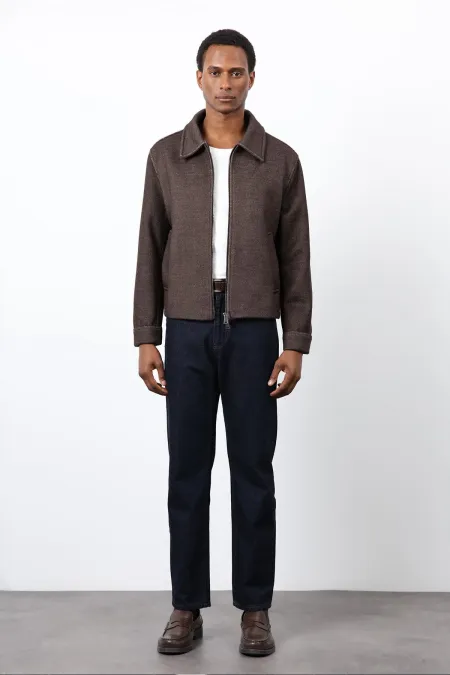 Veste pour homme Antioch Coffee en laine mélangée