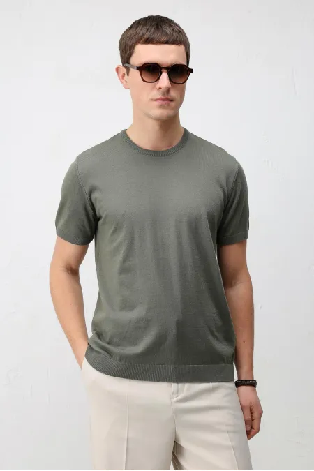 Antioch Haki Comfort Slim Triko T-Shirt