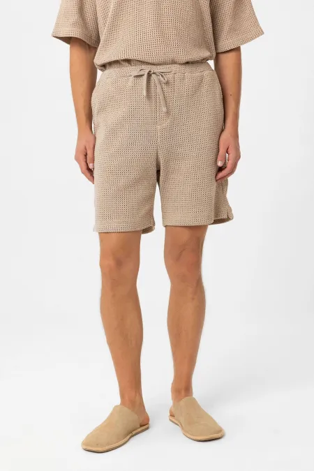 Short décontracté texturé beige Antioch pour homme