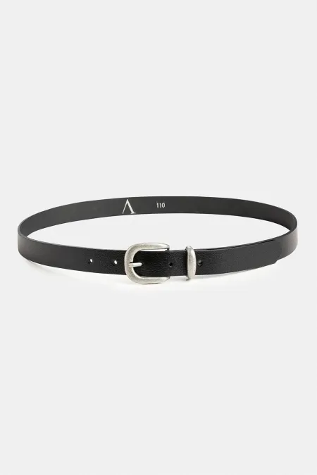 Ceinture en cuir noir basique pour homme Antioch