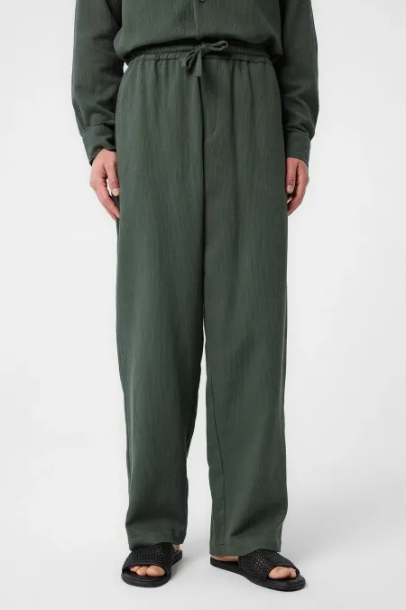 Pantalon texturé kaki Antioch pour homme