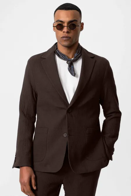 Antioch Kahve Astarsız Torba Cepli Erkek Blazer Ceket Antioch Kahve Astarsız Torba Cepli Erkek Blazer Ceket